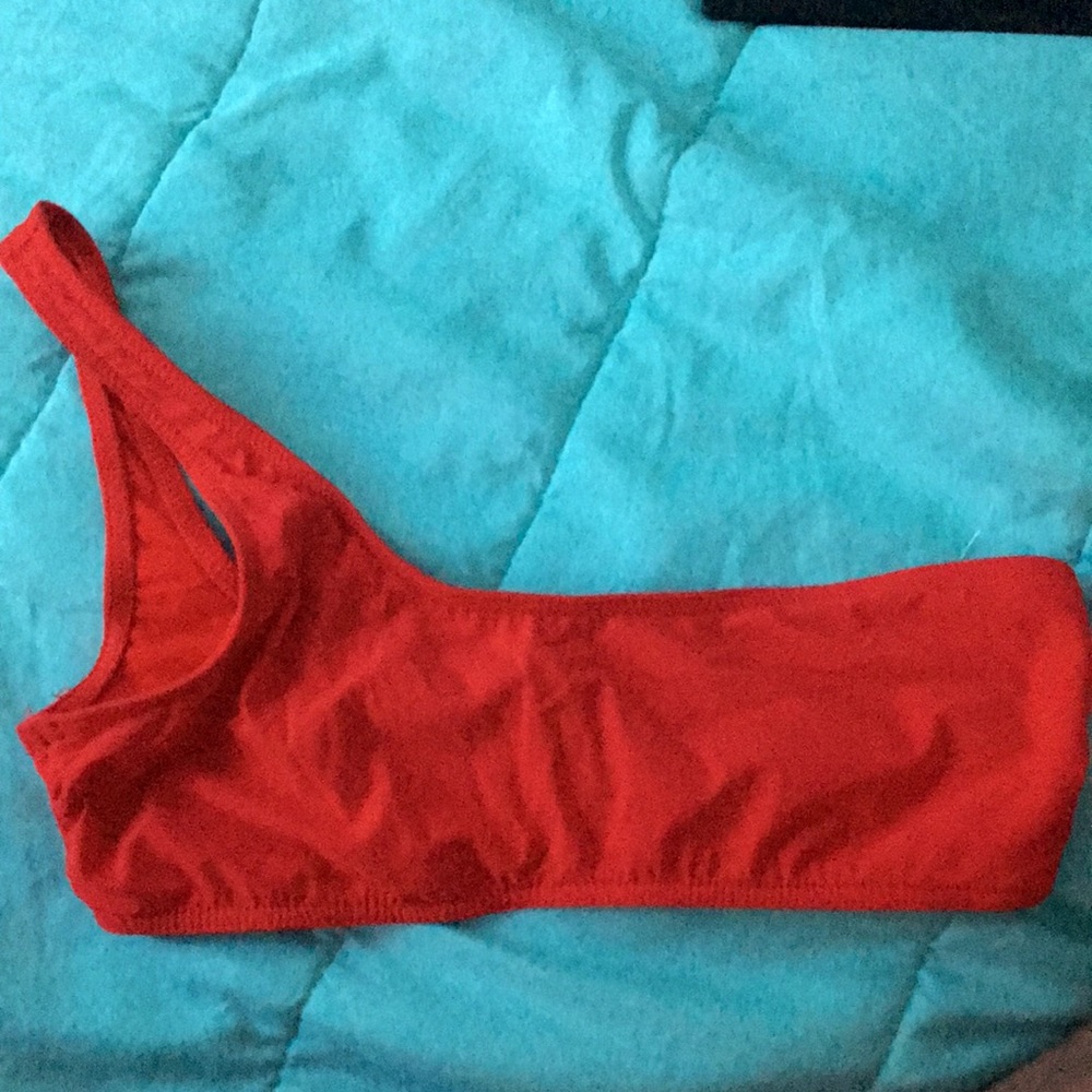 One strap bathing suit top